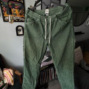 Green Corduroy Men's Pants